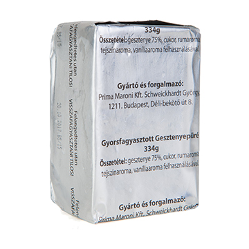 Gyorsfagyasztott gesztenyepüré