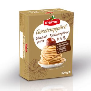 Maroni vákuumcsomagolt gesztenyepüré